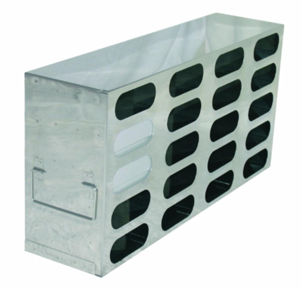 Standard rack for upright freezer for (hxd) 3x4 = 12 boxes 130mm high,  delivered including standard white cardboard boxes and 9x9 cell
