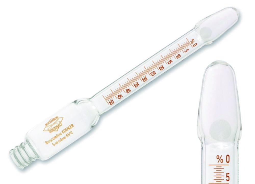Cream butyrometer "Koehler" 0-40%: 0,5