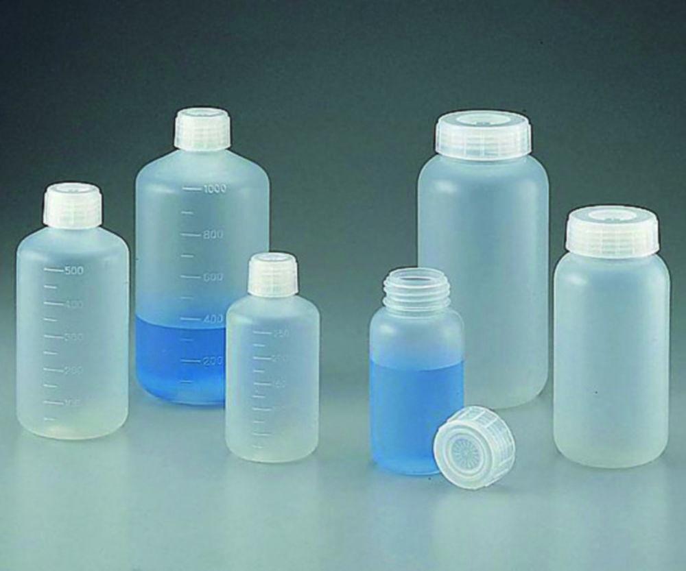 As One Wide-Mouth Bottle Sterilized 500 ml PP, Graduated, Pack of 45 pcs