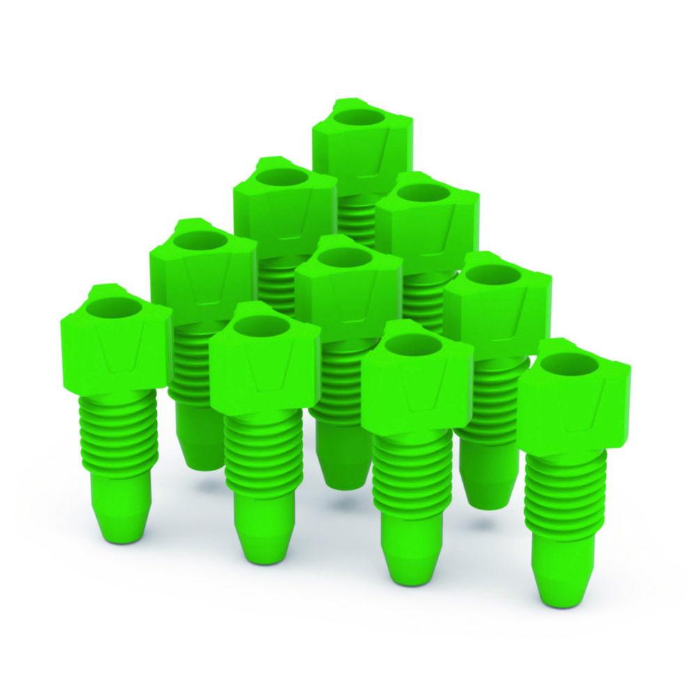 Bohlender b.safe Fitting – UNF ¼″ × Ø 3.2 mm, Red PFA (Pack of 10)