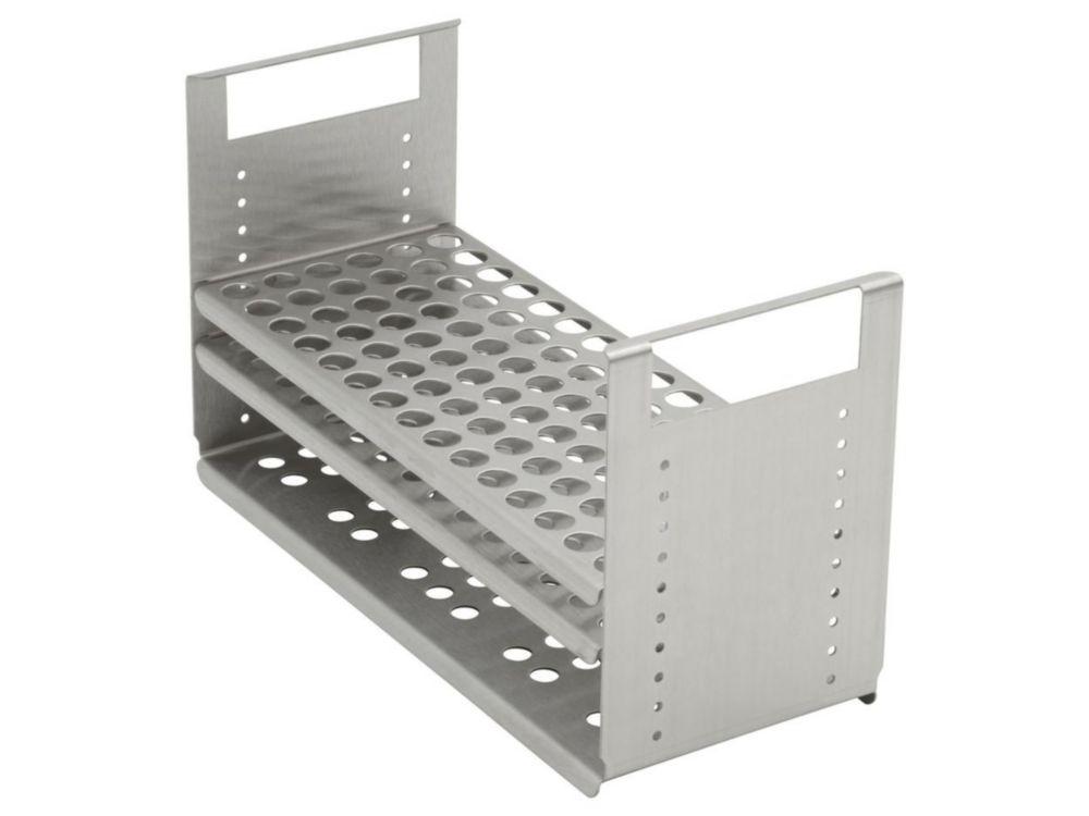 Julabo Test Tube Rack, Stainless Steel for 90 Test Tubes 1.5 ml for TW8, TW12, TW20