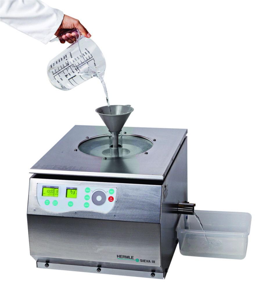 HERMLE Filtration Centrifuge SIEVA-3, for External Temperature Equalization 230V / 50-60 Hz


