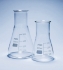 Erlenmeyer flask 500 ml, wide neck Pyrex®, graduated, pack of 10