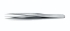 High precision tweezers for biology 120 mm type 3.DX, very sharp tip, fine, stainless steel, anti-magnetic