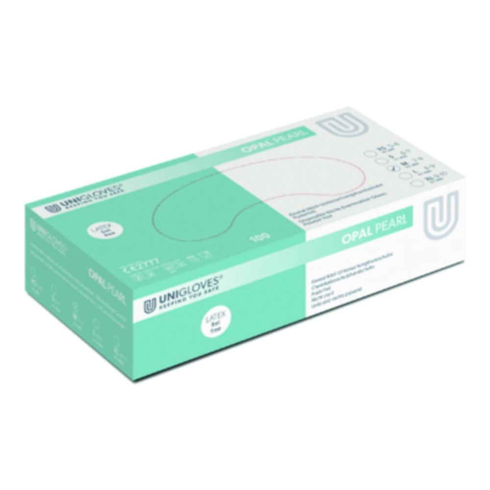 Unigloves Nitrile Gloves Opal Pearl Size S (7) Opal, latex/powder Free,Non Sterile,Rolling Edges, Micro-Roughened Finger Tips, Pack of 100