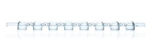 BRAND 8 PCR Cap Strips Transparent for PCR Tubes, Pack of 125